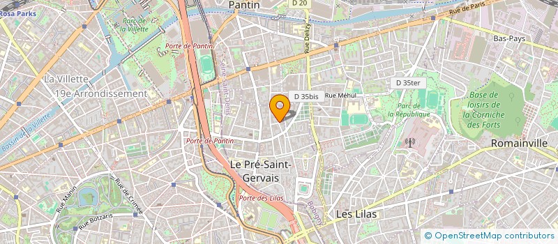 localisation de l'entreprise SCI NOISYLAB à LE PRE-SAINT-GERVAIS