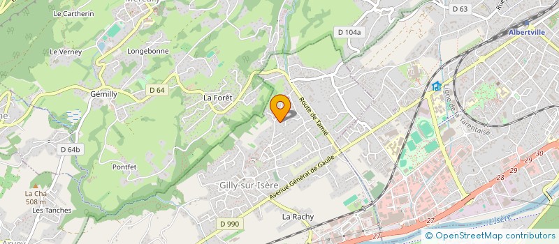 localisation de l'entreprise SCI NOIX DE COCO  GILLY-SUR-ISERE