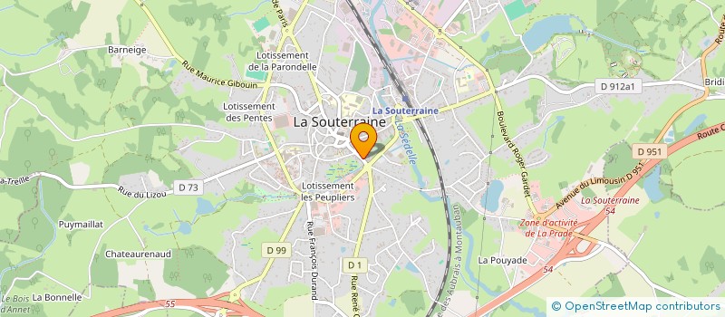 localisation de l'entreprise SCI NOIX LIMITED  LA SOUTERRAINE