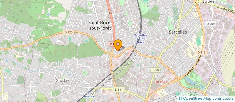 localisation de l'entreprise SCI NOLA à SAINT-BRICE-SOUS-FORET