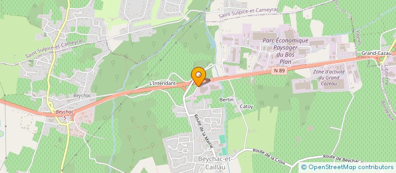 localisation de l'entreprise SCI NOLEA  BEYCHAC-ET-CAILLAU