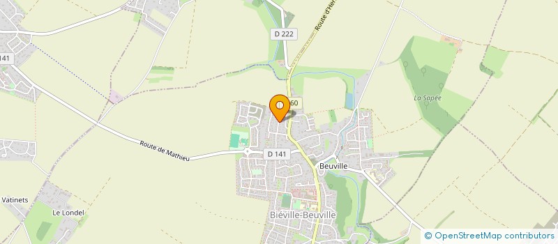 localisation de l'entreprise SCI NOLIMA  BIEVILLE-BEUVILLE