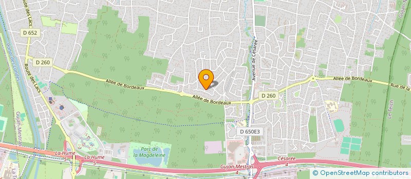 localisation de l'entreprise SCI NOLIMITE  GUJAN-MESTRAS