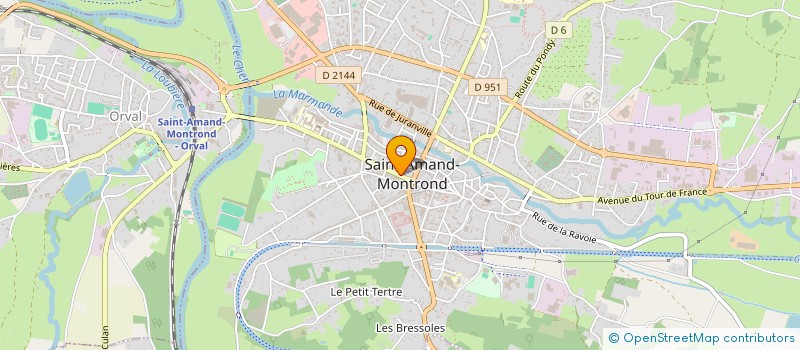 localisation de l'entreprise SCI NOLO  SAINT-AMAND-MONTROND