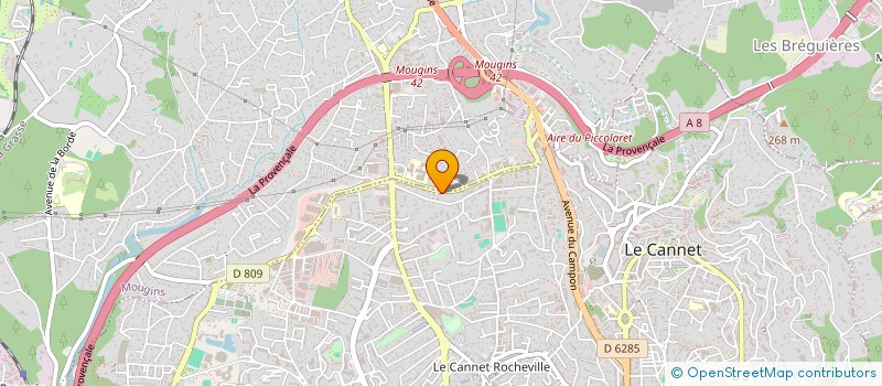 localisation de l'entreprise SCI NOLOMA à LE CANNET