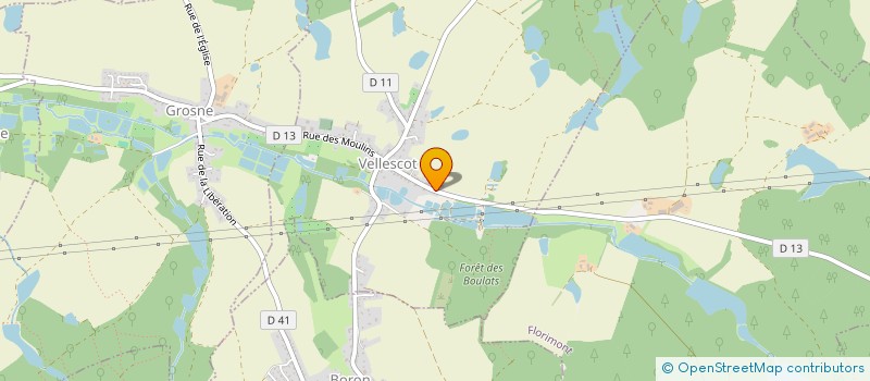 localisation de l'entreprise SCI NOLY LE MARCASSIN  VELLESCOT