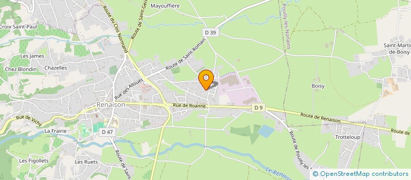 localisation de l'entreprise SCI NOLYS  RENAISON