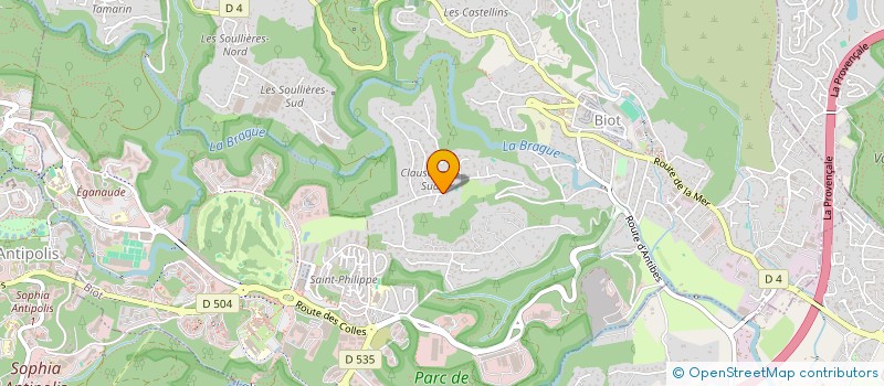 localisation de l'entreprise SCI NOMA  BIOT