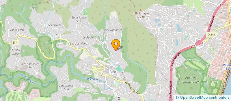 localisation de l'entreprise SCI NOMADE  BIOT