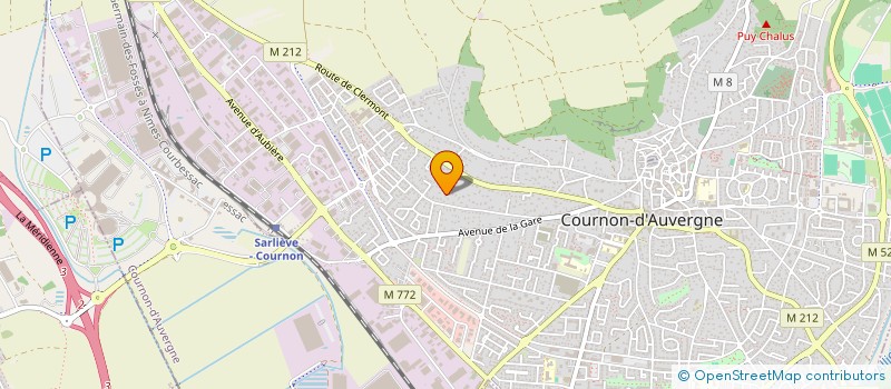 localisation de l'entreprise SCI NOMAJURO RB  COURNON-D'AUVERGNE