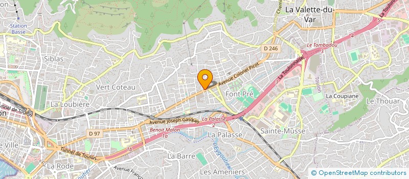 localisation de l'entreprise SCI NOMIC  TOULON