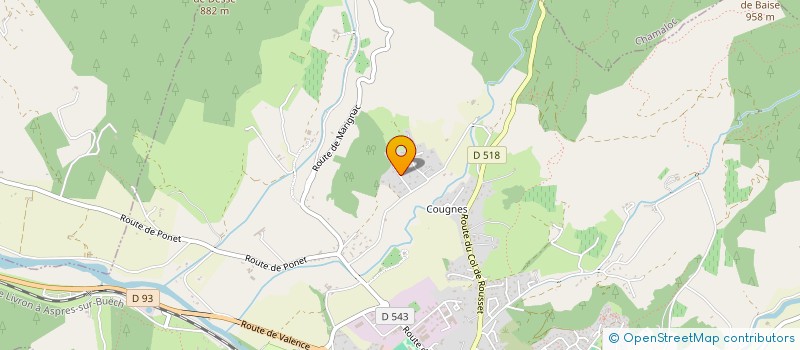 localisation de l'entreprise SCI NONA  MARIGNAC-EN-DIOIS