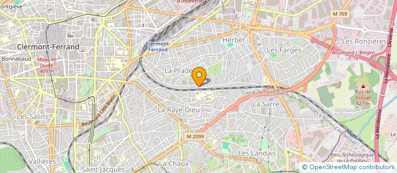 localisation de l'entreprise SCI NONA  CLERMONT-FERRAND