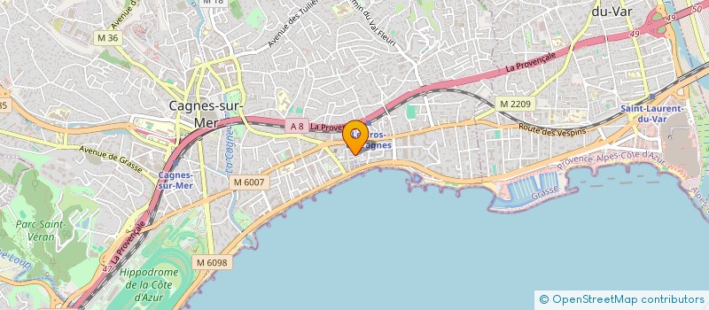 localisation de l'entreprise SCI NONO  CAGNES-SUR-MER