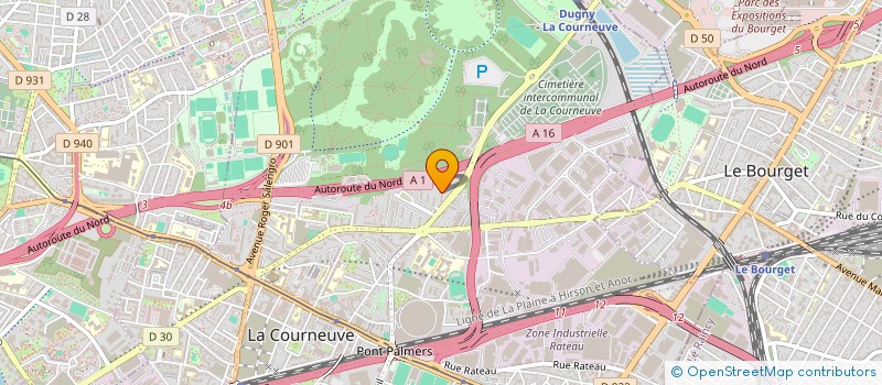 localisation de l'entreprise SCI NOOR à LA COURNEUVE