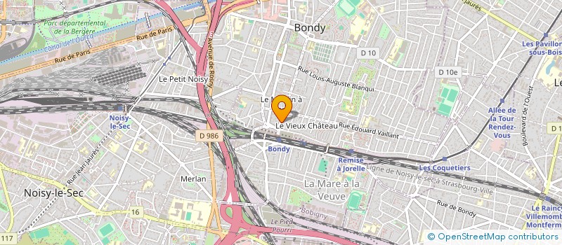 localisation de l'entreprise SCI NOOR ET JANA  BONDY