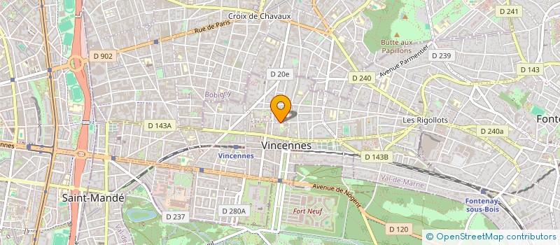 localisation de l'entreprise SCI NOOR INC à VINCENNES