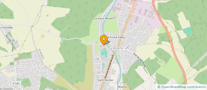 localisation de l'entreprise SCI NOR'AF  GRAVIGNY