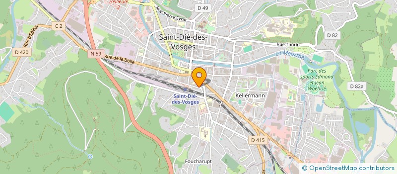 localisation de l'entreprise SCI NORA à SAINT-DIE-DES-VOSGES