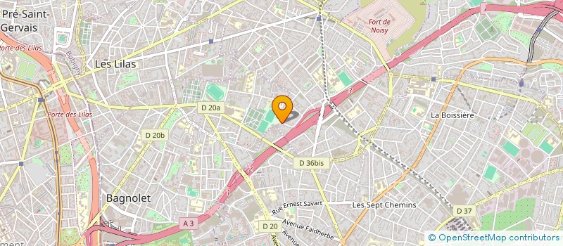 localisation de l'entreprise SCI NORA  BAGNOLET
