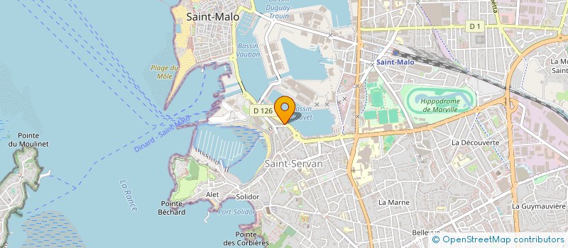 localisation de l'entreprise SCI NORA  SAINT-MALO
