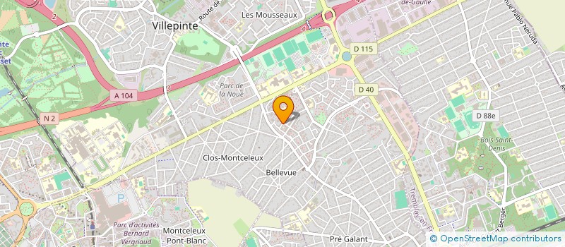 localisation de l'entreprise SCI NORAGIM à VILLEPINTE
