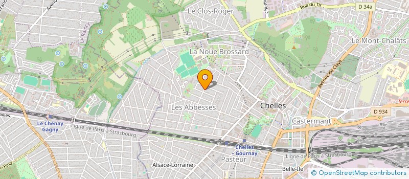 localisation de l'entreprise SCI NORAHCALLES  CHELLES