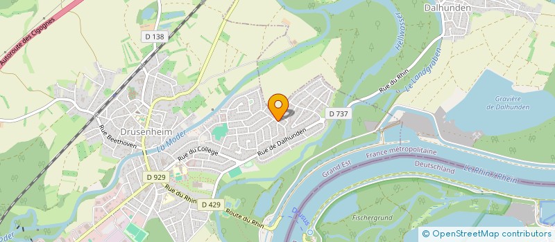 localisation de l'entreprise SCI NORAL  DRUSENHEIM