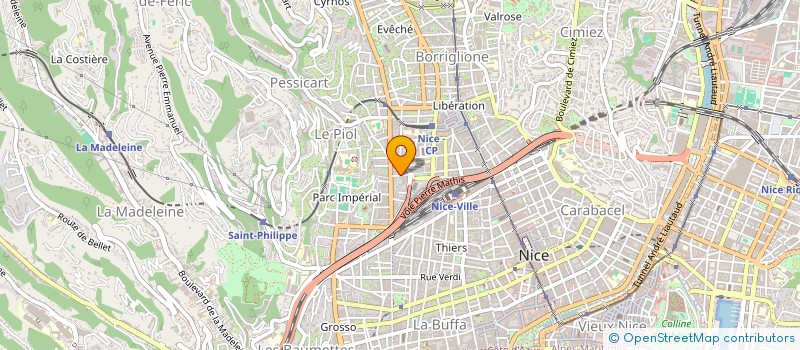 localisation de l'entreprise SCI NORBEVA à NICE