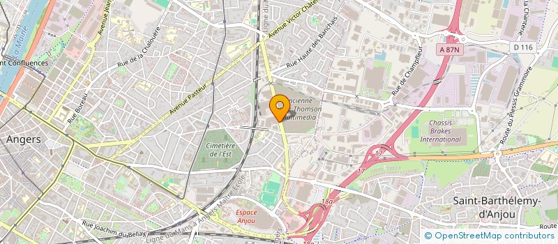 localisation de l'entreprise SCI NORCATWI à ANGERS