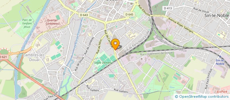 localisation de l'entreprise SCI NORD LOGIS à DOUAI