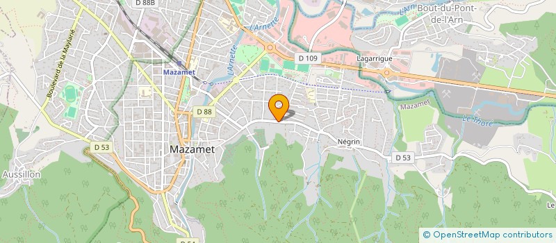 localisation de l'entreprise SCI NORD MONTAGNE NOIRE  MAZAMET