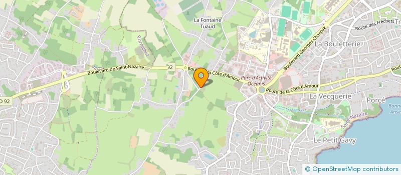 localisation de l'entreprise SCI NORD OUEST  SAINT-NAZAIRE