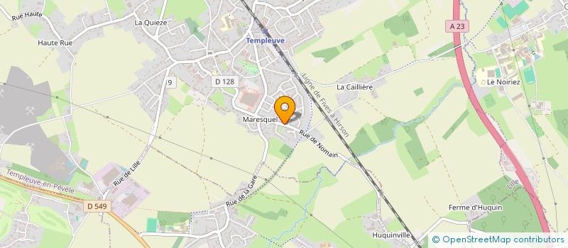 localisation de l'entreprise SCI NORD PROJETS  TEMPLEUVE-EN-PEVELE