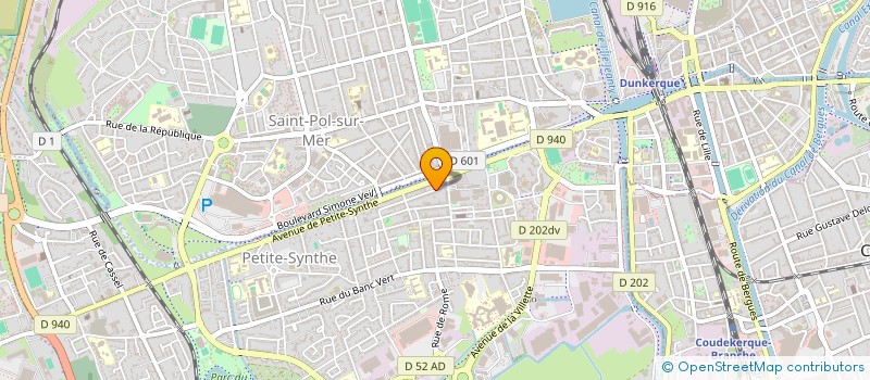 localisation de l'entreprise SCI NORD SUD à DUNKERQUE