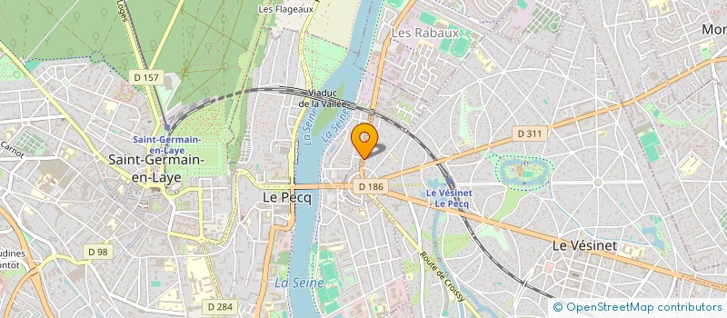 localisation de l'entreprise SCI NORD SUD  LE VESINET