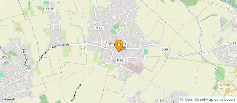 localisation de l'entreprise SCI NORD SUD INVEST  GONDECOURT