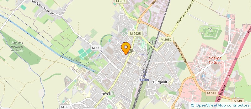 localisation de l'entreprise SCI NORD-SUD MPM  SECLIN