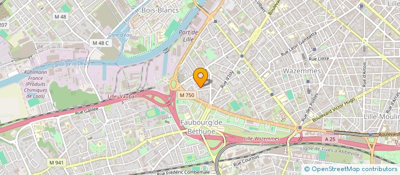 localisation de l'entreprise SCI NORD SUD OUEST à LILLE
