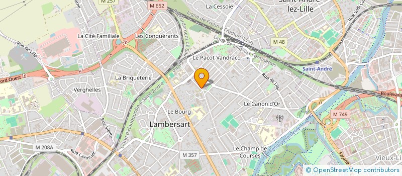 localisation de l'entreprise SCI NORDBIO LAMBERSART à LAMBERSART