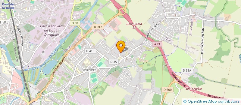 localisation de l'entreprise SCI NORDLOC  WAZIERS