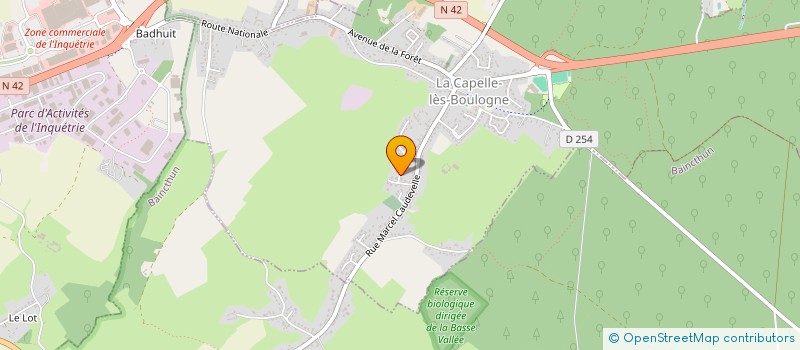 localisation de l'entreprise SCI NORDSUD  LA CAPELLE-LES-BOULOGNE