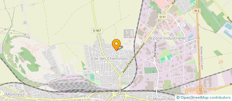 localisation de l'entreprise SCI NORELO à LAON