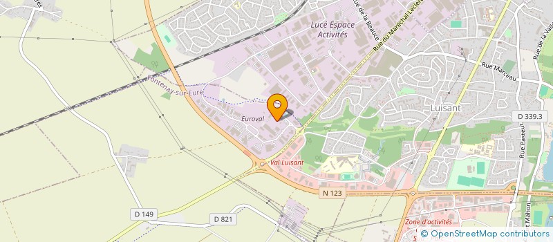localisation de l'entreprise SCI NORET IMMO à FONTENAY-SUR-EURE