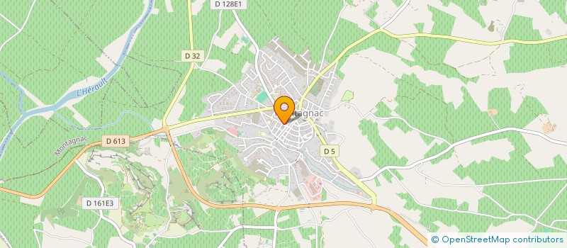 localisation de l'entreprise SCI NOREVER  MONTAGNAC