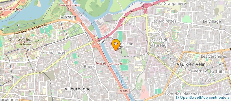 localisation de l'entreprise SCI NORIADES  VILLEURBANNE