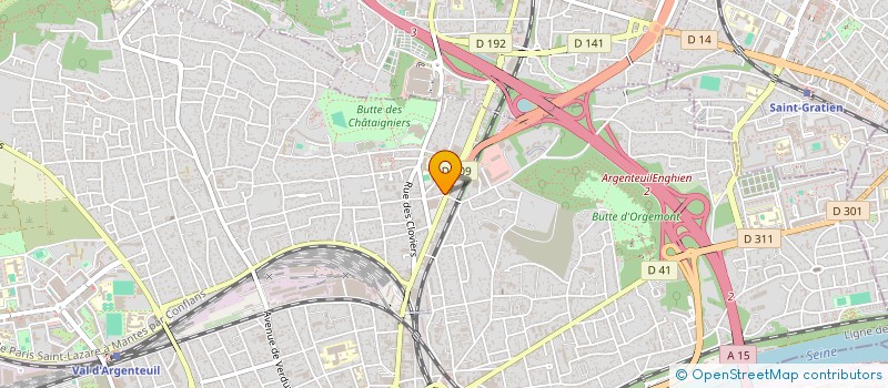 localisation de l'entreprise SCI NORINDR  ARGENTEUIL