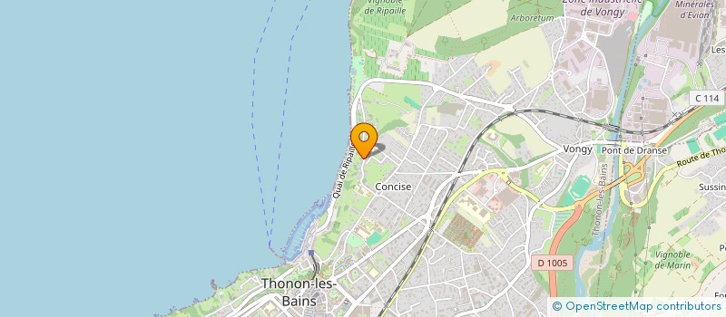 localisation de l'entreprise SCI NORLAND à THONON-LES-BAINS