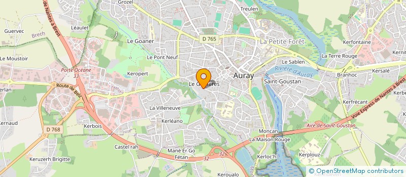 localisation de l'entreprise SCI NORLIE à AURAY