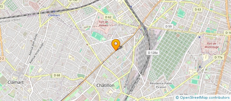 localisation de l'entreprise SCI NORLYA  CHATILLON